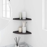  Kotna lebdeča polica s polico 2 pcs Črna 24 x 24 x 2 cm, (5000200744) | Shoptok.si