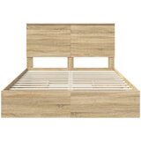  s od storage Sonoma hrast 140 x 190 cm Konstruirano drvo | shoptok.hr
