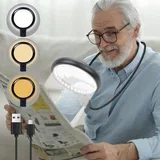 lupa za vrat z LED osvetlitvijo in 5x/15x povečavo