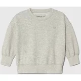 Abercrombie & Fitch Otroški pulover siva barva