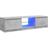 TV ormarić s LED svjetlima siva boja betona 140 x 40 x 36 cm | Eponuda.ba