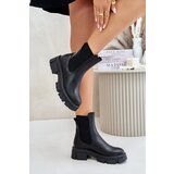 Big Star Insulated Chelsea slip-on ankle boots made of eco leather black Cijene