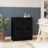  Komode 2 kom crne 30 x 30 x 70 cm od konstruiranog drva | Eponuda.ba