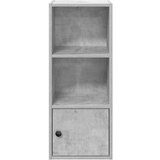 Regal za knjige boja betona 31x24x77 cm konstruirano drvo | shoptok.hr