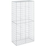 vidaXL Gabionska košara s pokrovom 100x50x200 cm pocinkano železo, (21413633) | Shoptok.si
