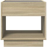 vidaXL Noćni ormarić s beskonačnim LED boja hrasta sonome 50x50x50 cm | shoptok.hr