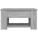  Stolić za kavu siva boja hrasta 79x49x41 cm konstruirano drvo | Shoptok.si