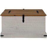  Škrinja za pohranu HALDEN bijela 91x91x47 cm puno drvo bor | Eponuda.com
