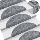  Tepisi za stepenice 15 kom sivi 56 x 17 x 3 cm | shoptok.hr