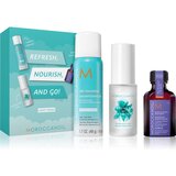 Moroccanoil Refresh, Nourish, and Go! (Light Tones) set za blond lase za ženske | Shoptok.si