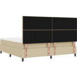  Postelja na vzmet z vzmetnico in LED lučko Zeleno Siva 200x200 cm iz žameta, (22067366) | Shoptok.si