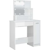  Komplet toaletnih mizic z LED lučkami bel visok sijaj, (20715806) | Shoptok.si