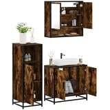  3-dijelni set kupaonskog namještaja boja hrasta drveni | shoptok.hr