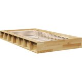 vidaXL posteljni okvir brez vzmetnice 100x200 cm masivni les hrast | Shoptok.si