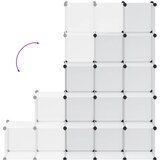  Kockasti organizator za pohranu s 15 kocki prozirni PP | Eponuda.com