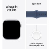 Apple Watch Series 10 LTE 42mm S/M trak MWX33QF/A Aluminijasto ohišje Srebrno Športni Denim | Shoptok.si