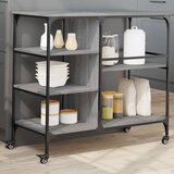 Furnova Kuhinjski voziček siva sonoma 100x45x89,5 cm inženirski les, (21951389) | Shoptok.si