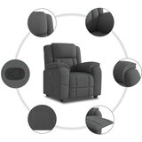  Naslonjač od tkanine tamnosivi | shoptok.hr