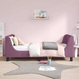  Krevet za djecu s uzglavljem Ljubičasta 80 x 160 cm Baršun | shoptok.hr