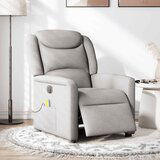Maison Chic Električni masažni naslanjač - Relax naslanjač sivo blago, (22134833) | Shoptok.si