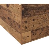  Okvir kreveta s pohranom s ladicama Staro drvo 80 x 200 cm Slike