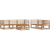  Set vanjskih sofa 6 pcs Prirodna Čvrsto drvo akacije | Eponuda.com