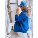 DStreet Women's coat from alpaca RITA II blue Cene