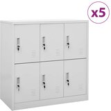  Ormarići s ključem 5 kom svjetlosivi 90 x 45 x 92,5 cm čelični | shoptok.hr