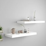 vidaXL Stenske police 2 kosa bele 60x23,5x3,8 cm MDF Cene
