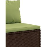  3-dijelni set vrtnih sofa s jastucima smeđi od poliratana | shoptok.hr