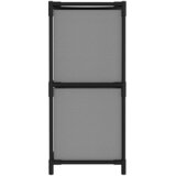 Ormarić za pohranu s 4 platnene košare sivi 63x30x71 cm čelični | shoptok.hr