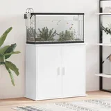 Stalak za akvarij bijeli 81 x 36 x 73 cm od konstruiranog drva