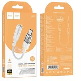 hoco. AUX adapter Type - C na Jack 3.5 mm LS37 15 cm prozirno sivi | shoptok.hr