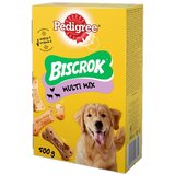 Pedigree Hrskavi biskviti sa tri ukusa za nagrađivanje pasa Biscrok Multi , 500g Cene