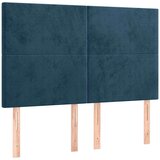  s oprugama i madracem tamnoplavi 140x190 cm baršunasti | shoptok.hr