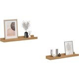  Polica na zidu 2 pcs Smeđa 40 x 9 x 3 cm Konstruirano drvo | shoptok.hr