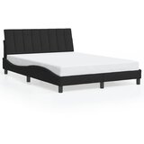 Maison Chic Posteljni okvir - Dvoposteljna postelja - Zakonska postelja brez vzmetnice črn 140x200 cm žamet-J11776, (21769203) | Shoptok.si