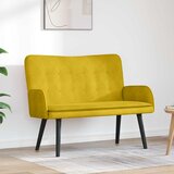  Kauč za dvoje Žuta 115 x 61 x 87 cm Baršun | shoptok.hr