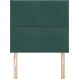  Vzglavje z vzglavjem Temno zelena 90 cm Žamet, (5000142240) | Shoptok.si