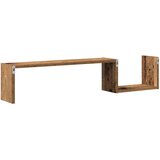 vidaXL Stenske police 2 kosa starega lesa 100x15x20 cm inženirski les | Shoptok.si