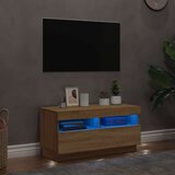 TV ormarić s LED svjetlima boja hrasta sonome 80x35x40 cm | shoptok.hr