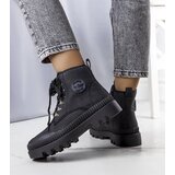 D/CEO Black patent leather insulated boots Campi | Shoptok.si