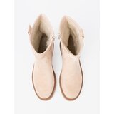 Shelvt Modern light beige ankle boots with a simple cut | Shoptok.si