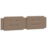 Posteljni okvir z vzglavjem kapučino 200x200 cm umetno usnje | Shoptok.si