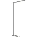 Maul Stoječa LED-svetilka jet, višina 1950 mm, možnost zatemnitve, aluminijasto bele barve RAL 9006 | Shoptok.si