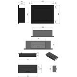  InFire - Ugrađeni BIO kamin 49x60 cm 3kW crna | Eponuda.com