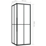  Tuš-kabina ESG 70 x 70 x 180 cm | shoptok.hr