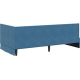  Kutni okvir kreveta s uzglavljem Plava 90 cm x 200 cm Baršun | shoptok.hr