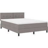 vidaXL Postelja z vzmetnico z vzmetnico z LED Taupe 160 x 200 cm blago, (5000141904) | Shoptok.si