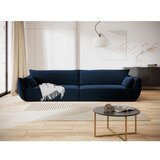 Mazzini Sofas Temno modra žametna sedežna garnitura 248 cm Vanda – | Shoptok.si